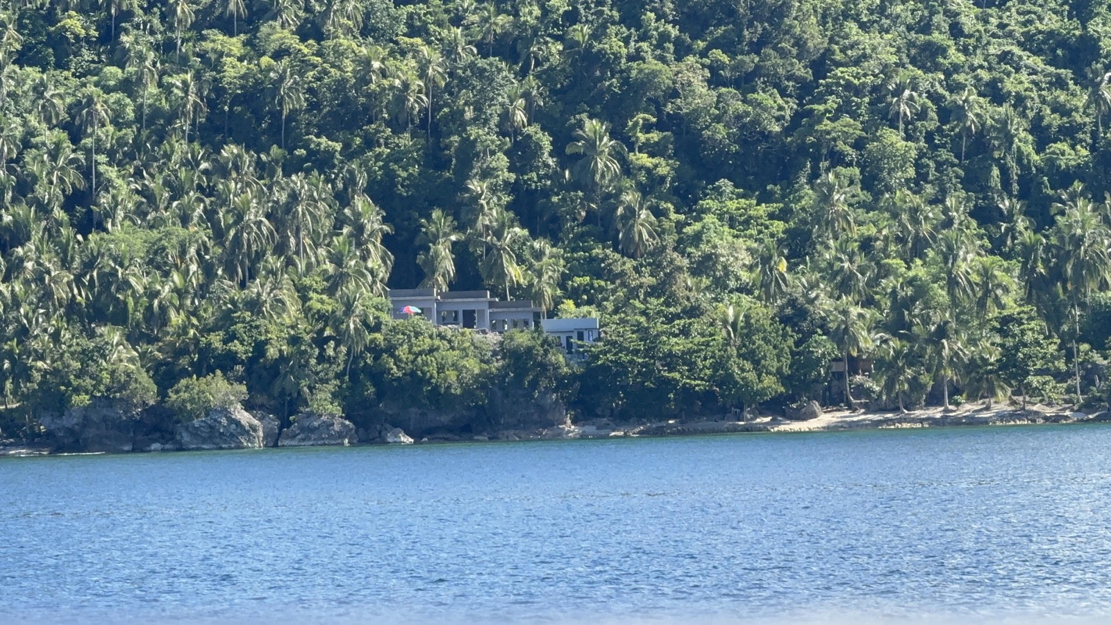 Resort seen from the water